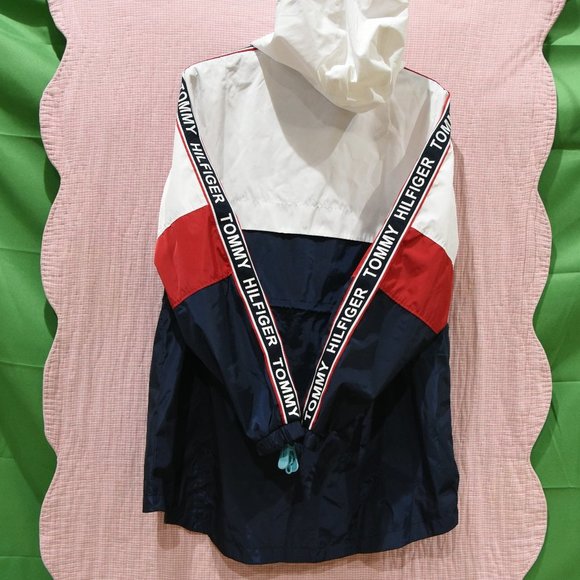 BLUE Tommy Hilfiger Ladies' Long Windbreake - Picture 2 of 3